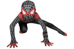 Cucudy Superhero Costumes for Kids, Super Cosplay Spandex 3D Bodysuit Jumpsuit Suit for Halloween Party