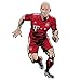 Produktbild Wandsticker FC Bayern Comic Spieler Arjen Robben München Bundesliga Fußball Sport Verein Stürmer Trikot Mannschaft Illustration Wall-Art -
