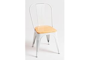 Regalos Miguel - Packs Sillas Comedor - Pack 2 Sillas Torix Madera Natural - Blanco