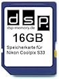 16GB Speicherkarte f&uuml;r Nikon Coolpix S33