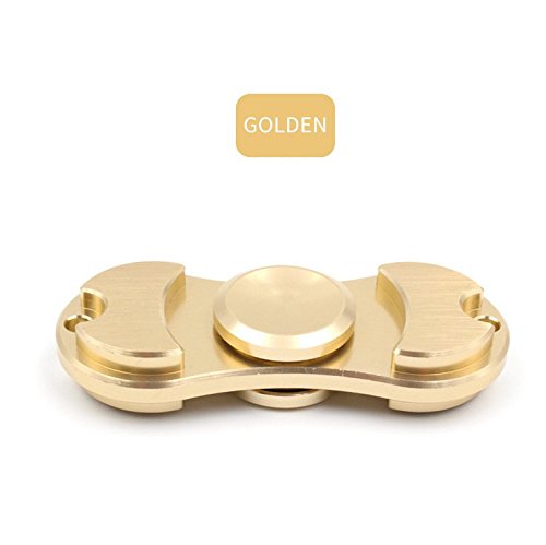 Ocool Spinner Fidget Toy, Fidget Spinner Focus Toy Pure Aluminum High Speed Spins Helps Focusing for Anxiety Stress Reducer Relieves ADHD ADD Autism Adult Children, Gold Ocool Spinner Fidget Toy, Fidget Spinner Focus Toy Pure Aluminum High Speed Spins Helps Focusing for Anxiety Stress Reducer Relieves ADHD ADD Autism Adult Children, Gold