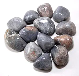 Ourique Grey Deocrative Stones and Pebbles for Home/Table Decor - Pebbles for Decoration - Pebbles for Plants Pots, Fish Tank Aquarium, Fountain (900 Grams)