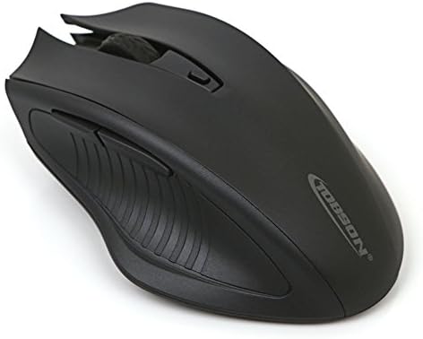 Black Friday Deal Wireless Mouse 2.4G USB Wireless Optica Mice PC and Laptop mouse with Nano Receiver 6buttons 800/1200/1600DPI for Windows/Mac Macbook/Linux (BLACK)