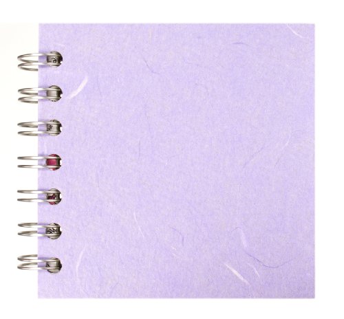 Pink Pig Posh Silk Pig - Cuaderno de dibujo (hojas blancas, cubierta de 4x4), color lila