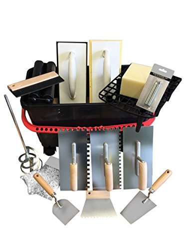 Preisvergleich Produktbild COMENSAL 715-31 Fließenleger MAXI Set 15 Teile, Black / White, Stück