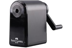 CONSTPROG Manual Artists - Sacapuntas de punta larga ajustable, color negro