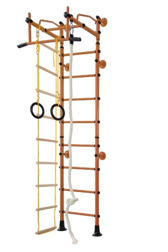 Niro Sportgeräte GmbH Equipamiento Deportivo De Acero Inoxidable Barras De Pared Ajuste Superior M2 - Marrón, para Espacios de 240-290 cm