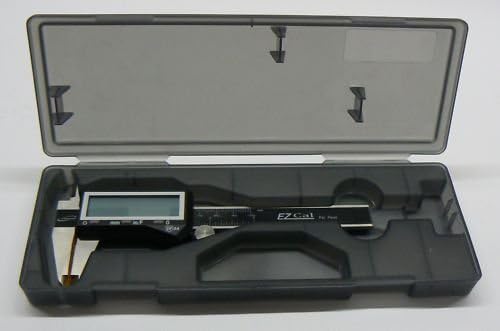 4 DIGITAL ELECTRONIC CALIPER 3 WAY READING INCH FRACTIONAL LARGE LCD STAINLESS by EZ CAL