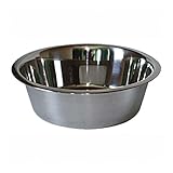 Para peros y gatos ICA CAS1120 Comedero Bowl de Acero Inoxidable Standard, Gris