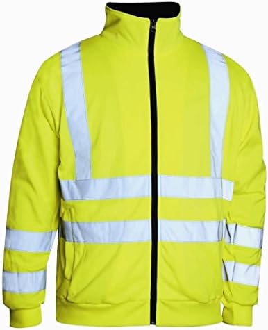 Fleece Lanin High Visibility Jacket Fluorescent Yellow Size S – XXL -  Yellow - Small