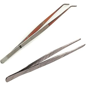 Reptilien Fütterung Pinzetten Zangen Feed Tool Edelstahl 25cm , 2 Stück