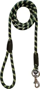 The Pets Company Rope Training Leash for Medium Breed Dogs with Strong Hook, Long Leash for Medium Dogs, Green, 12 mm, 6 Feet