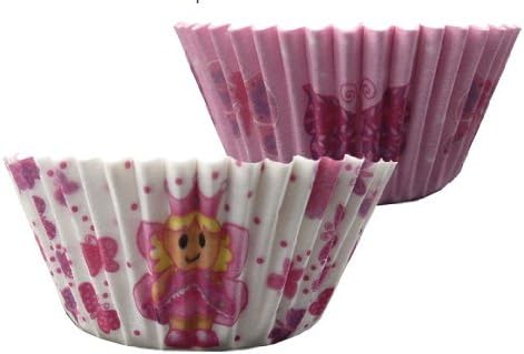 Princess and Butterflies Mini Cup Cake Cases - Pack of 50 cupcake cases