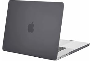 MOSISO Etui kompatybilne z MacBook Pro 16 cali, 2024, 2023, 2022, 2021, wersja M3, A2991, M2, A2780, M1, A2485 Pro Max, płynny wyświetlacz Retina Touch ID, ochronna plastikowa twarda obudowa, szara