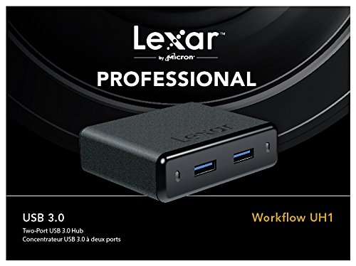 Lexar Professional Workflow UH1 USB 3.0-Hub Mit Zwei Anschlüssen – LRWUH1TBEU - 2