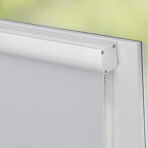 Lichtblick RVK.100.175.01 Thermo-Rollo Klebfix mit Kassette, ohne Bohren, Verdunkelung – Weiß 100 x 175 cm (B x L) - 6