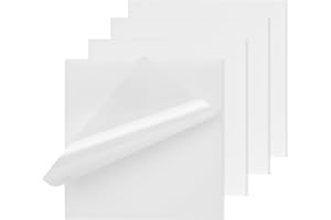 HUSAIHU 200 Sheets Transparent Sticky Notes, Self-Stick Clear Sticky Pads, Transparent Self Adhesive Removable Sticky Notes, See Through Sticky Notes Stationary for Studying, Office, Writable Memo