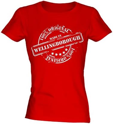 Made in Wellingborough - Ladies Fitted T-Shirt T Shirt Tee Top