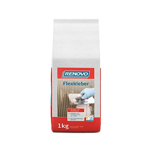 Preisvergleich Produktbild Flexkleber 1 Kg grau Renovo Kleber Fliesen Stein