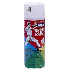 ABRO SP-40 Multipurpose Colour Spray Paint Can for Cars and Bikes (White, 400ml, 2 PCS)