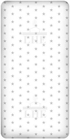 LHE Baby COT CRIB MOSES BASKET patterned fitted sheets size 38x80 40x90 120x60 140x70cm 100% cotton 47 DESIGNS (CRIB 40X90cm, 30-SMALL GREY STARS ON WHITE)