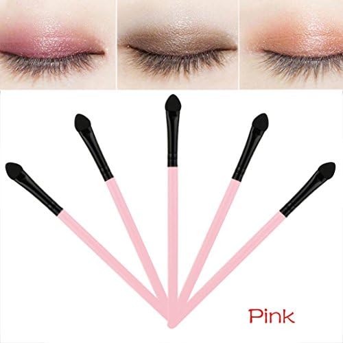 Covermason 5X Sponge Makeup Eye Shadow Eyeliner Brush Sponge Applicator Tool (Pink)