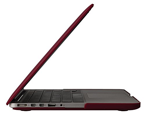 Topideal matte Soft-Touch-Hartschutzh  lle f  r Apple 13  Macbook Pro 33 8  cm mit Retina Display Modell A1425 A1502   ohne CD-ROM-Laufwerk  weinrot