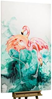 Vivid KunstLoft® Oil painting 'Elle und Phoenix' 47x71inches | Large hand-painted canvas | Contemporary design abstract colourful | Unique XXL mural wall decoration | Original modern Art Picture