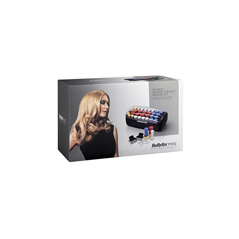 BaByliss Pro Heated Ceramic Roller Set - Pack of 30 Pieces