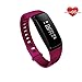 Produktbild OOLIFENG Wasserdicht Intelligentes Armband Mit Fitness Tracker Bluetooth Schrittzähler Uhren Für Iphone Android Telefone(Lila)