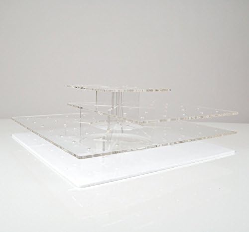 Large Cake Pop Stands - 300mm square - 36 holes - white base