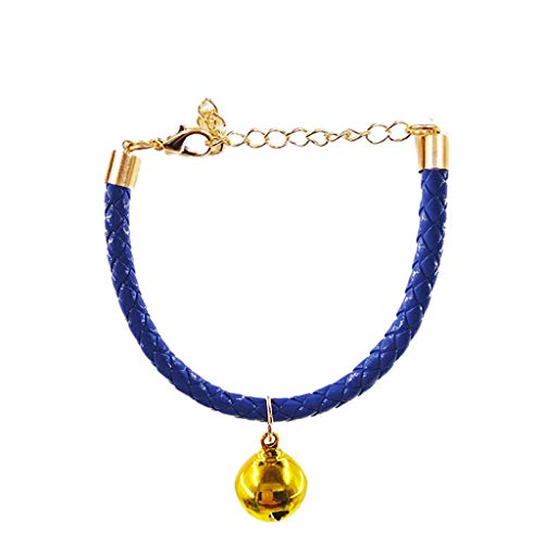 Preisvergleich Produktbild LOSVIP Haustier Lieferungen 2019Einstellbare Haustierhalsbänder mit Glocken Charm Halskette Kragen (Dark Blue,S)