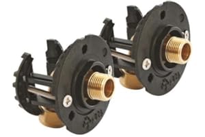 SOMATHERM FOR YOU, Kit de fixation robinet sous-lavabo pour tube PER Ø12 - Raccords à compression M12/17 - Installation rapide et facile - Compatible plaque de plâtre 9,5 à 25mm