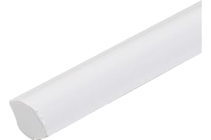 XQZMD Flexible Viertelstab, Selbstklebende TPE Quadrant Zierleiste, Wasserdichte Zierleiste für Wandkanten, Schrankkanten, Deckenkanten, Arbeitsplatten (M-Weiß 5M)