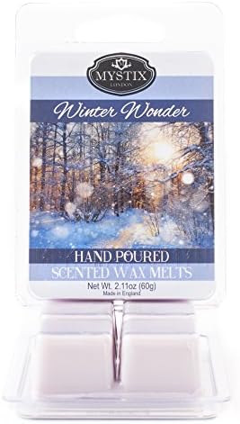 MystixLondon | Winter Wonder - Wax Melts Clamshell 60g (6 Cubes) | 100% Natural SOYA Wax | Best Aroma for Home, Kitchen, Living Room and Bathroom | Perfect as a Gift | Handmade in UK