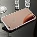 Produktbild EUWLY [iPhone 6s/iPhone 6] Silikon Spiegel Schutzhülle Mirror Soft Case, iPhone 6s/iPhone 6 Handy Hülle Schutzhülle Weiche Silikon TPU Schutzhülle Hülle, Glänzend Glitzer Kristall Spiegel Hülle TPU Durchsichtige Schutzhülle Case Cover Transparente Flexible Crystal Rahmen Weiche Silikon Handytasche Tasche Etui Bumper für iPhone 6s/iPhone 6 + Blau Eingabestift Stylus Touch Pen-Spiegel,Rose Gold