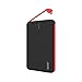 Tukzer TZ-EP-201-BLACK 3000mAh STYLLO-S Power Bank With Built-in Micro USB Cable Dual USB For All USB-Charged Devices (Black-Red) RS.499.00