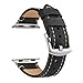 Produktbild Happysdh Armband für Apple Watch Series4 3 2 1 42/44mm, Smartwatch Zubehör Leder Uhrenarmband Ersatzarmband Armbänder Smartwatch für Männer Frauen
