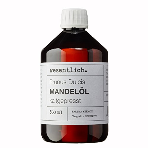 Mandelöl kaltgepresst 500ml - 100% reines Mandelöl (Prunus Dulcis) von wesentlich.