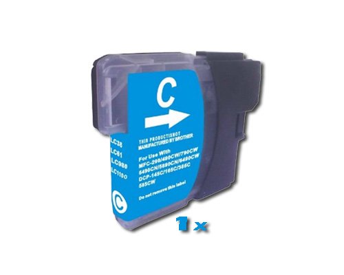 1 Druckerpatrone kompatibel cyan Brother LC980 DCP 195C - 2