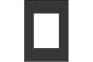 DEHA DESIGN DEHA Picture Mount, Black A3 Mount for A4 Pictures, Acid-Free A3 Frame Mount to Protect Photos - Single