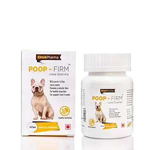 all4pets Poop Firm Tablets Loose Stool Aid for Dogs and Puppies(30 Tabs)