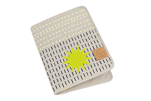 Lässig Classic Mum's Organizer Mutterpasshülle/Dokumentenhülle für Mutterpass und Ultraschallbilder, Dots and Strokes sand