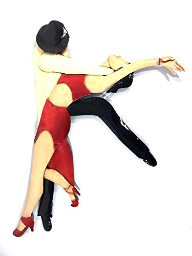 BWA Pared de Metal Arte contemporáneo - Escultura de Imagen o Salsa Dancers