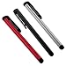 Produktbild Aofocy 3 hochempfindlicher Touch Pen iPhone iPad Tablet (schwarz, Silber, rot)