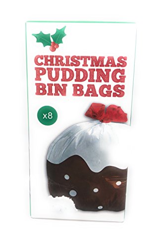 Diseño de pudin de Navidad diseño de bolsas de basura rollo de 10 60 litros capacidad