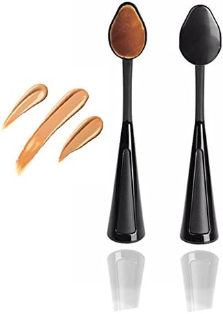 VONISA Toothbrush Oval Curve Liquid Foundation Blending Brush Pro Cosmetic Makeup Face Powder Blusher Brushes Contour Cream Concealer Blusher Make Up Kit Beauty Cosmetics Tools Makeup Kabuki Kit