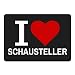 Produktbild Mousepad Classic I Love Schausteller schwarz
