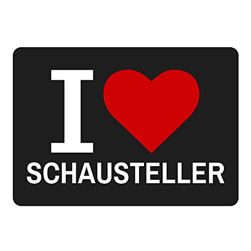 Preisvergleich Produktbild Mousepad Classic I Love Schausteller schwarz