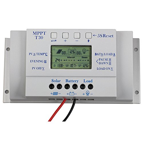 Solar-Panel-Regler Lcd 30a 12v MPPT Laderegler Dreimalige & USB